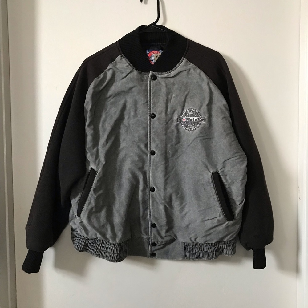 Vintage LE Polaris Club 1995 Gray Lined Jacket